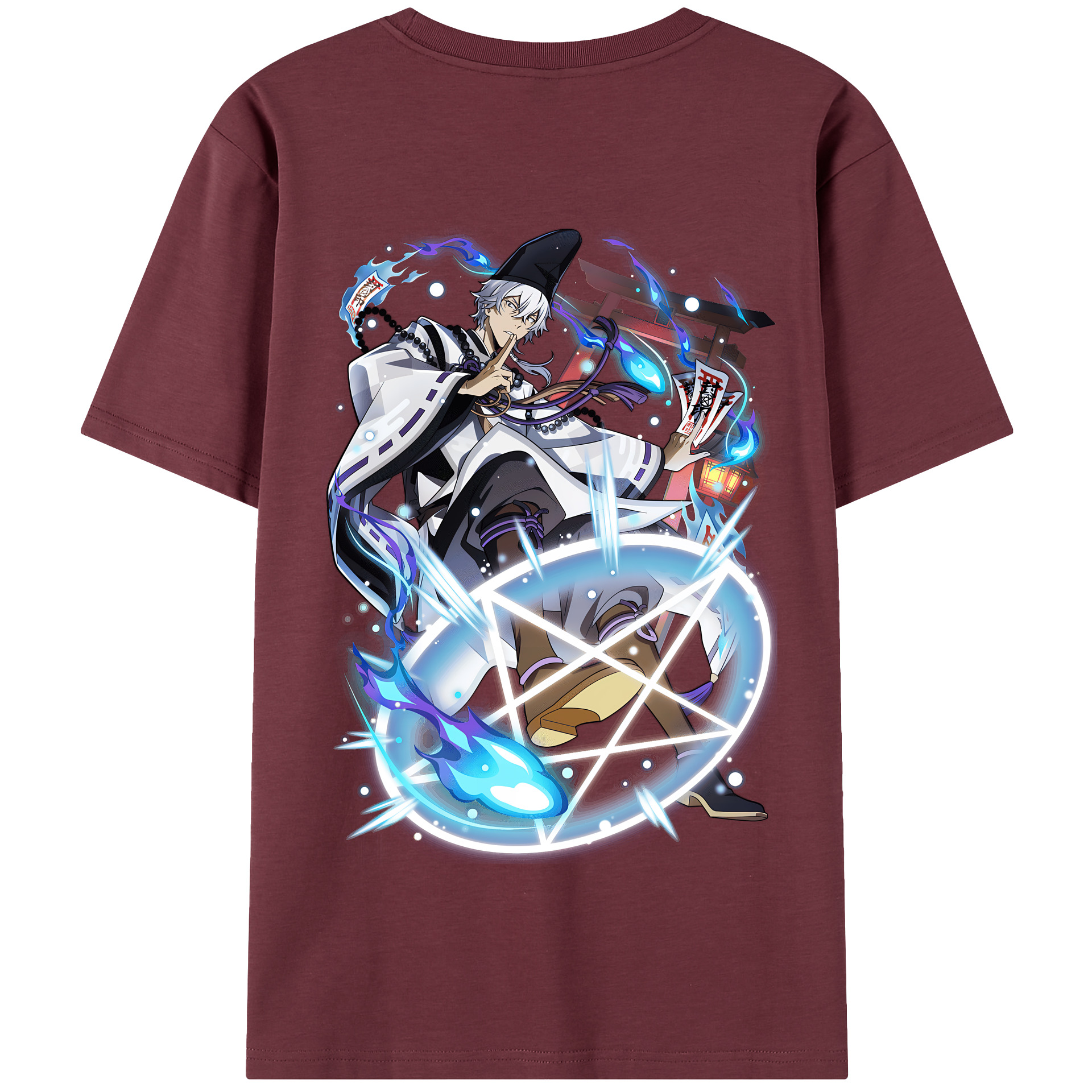 （画像用） 文豪ストレイドッグス Bungo Stray Dogs 綿100％半袖Tシャツ（背面プリント）